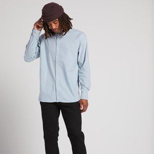 Volcom Oxford Stretch Long Sleeve Shirt, Blue